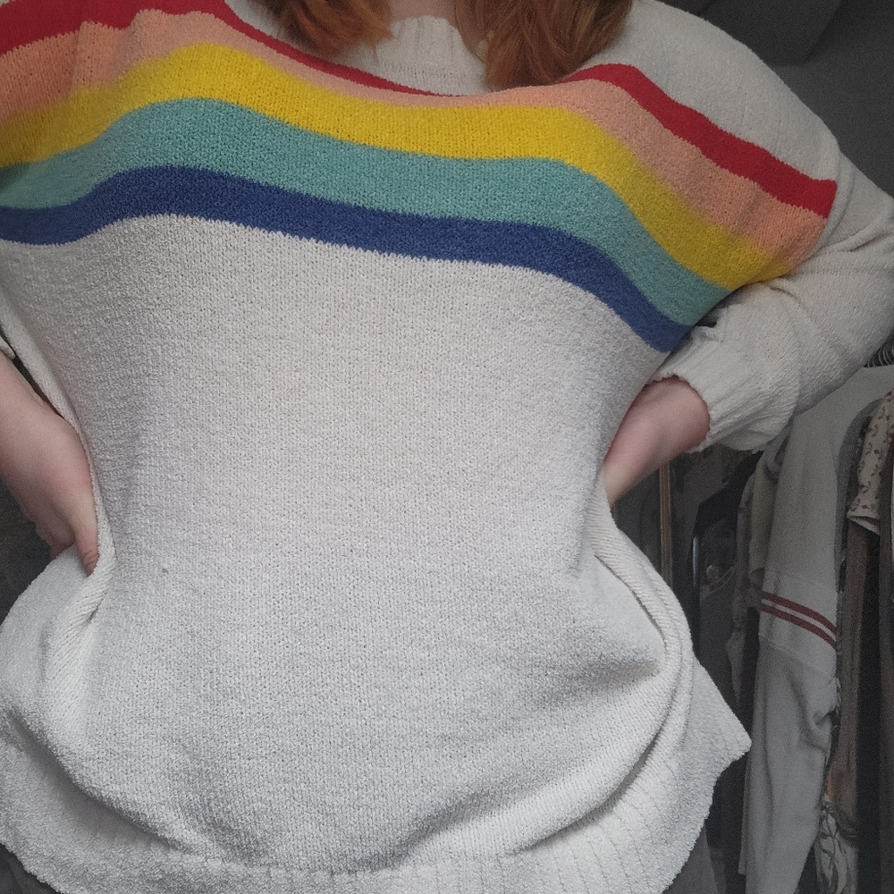 American Eagle Rainbow Pride Sweater